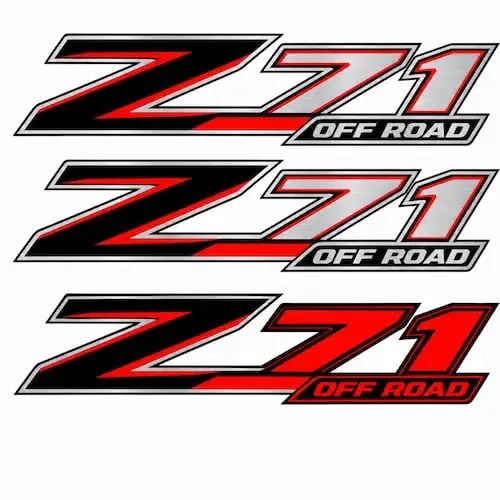 ملصق سيارة Z71 OFF ROAD كلاسيكي – طقم قطعتين