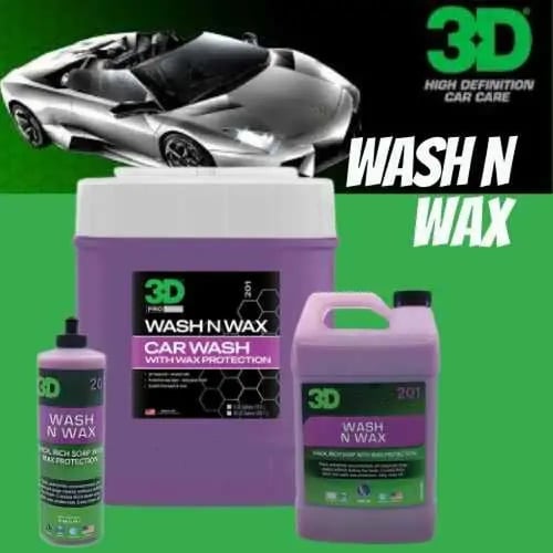 شامبو واكس للسيارات 3D Wash & Wax (جالون 19 لتر) -...