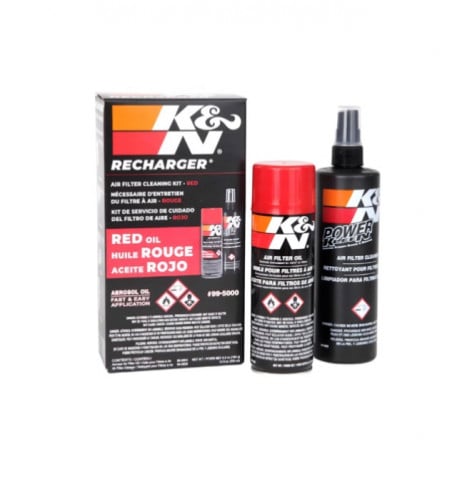 منظف وزيت فلتر K&N الأصلي- للحفاظ على أداء المحرك