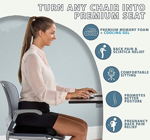 وسادة مقعد حرف U دعامة للظهر لكرسي السيارة والمكتب...