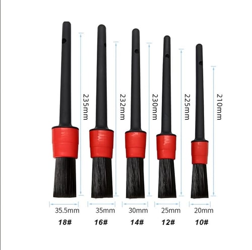 فرش ناعمة لتنظيف وتلميع السيارات 5 قطع