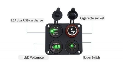 يو اس بي - بيت ولاعة - قارئ بطارية مع فاصل