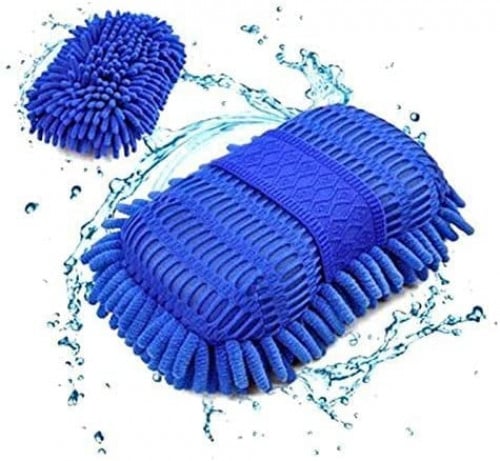 اسفنجة يدوية ناعمة لغسل السيارة ا من المايكروفايبر