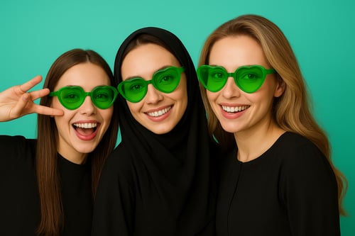 بوكس نظارات اخضر