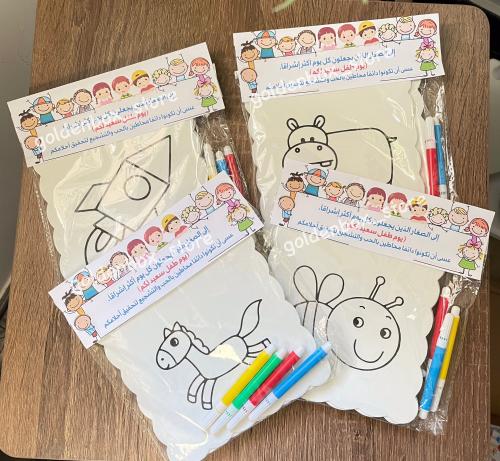 بوكس توزيعات قطع فوم مع تلوين