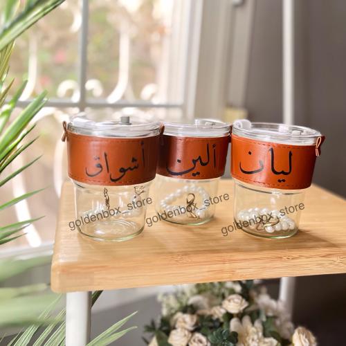 كوب زجاجي أنيق