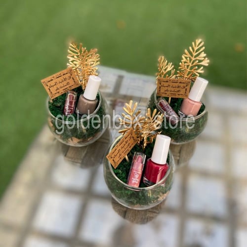 فازات زجاج فارغة ثلاث حبات