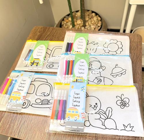 مقلمة قماشية مع تلوين