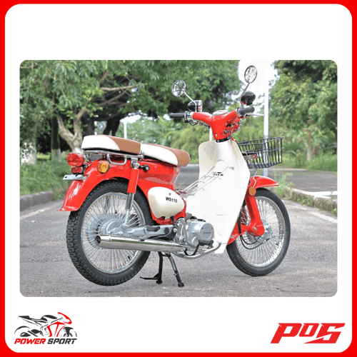 دراجة نارية كلاسيك شبيه الهوندا 110 لون احمر - WS1...