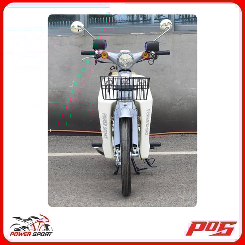 دراجة نارية كلاسيك شبيه الهوندا 110 لون اسمنتي - W...