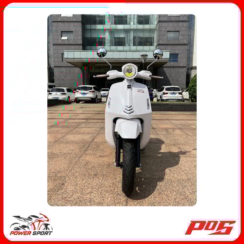 دراجة نارية فزبة عجيب الإيطالي لون أبيض - VISBA150