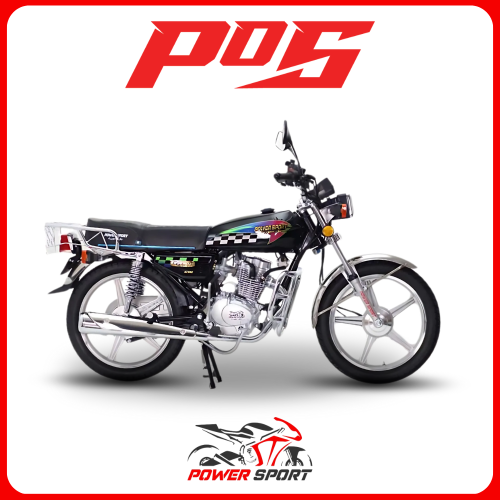 دراجة نارية المدفع مطور 2025 لون أسود - CG125