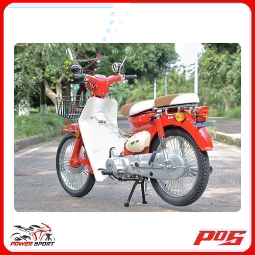 دراجة نارية كلاسيك شبيه الهوندا 110 لون احمر - WS1...