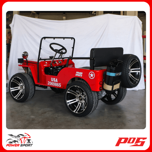 سيارة ميني جيب 4 عجلات 150CC - لون احمر - Mini Jee...