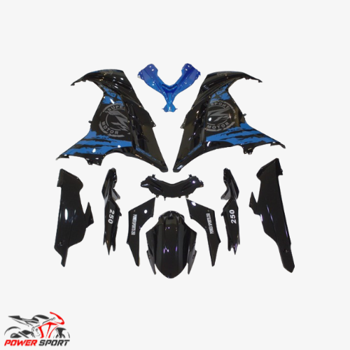 طقم فيابر 250cc ازرق 2024