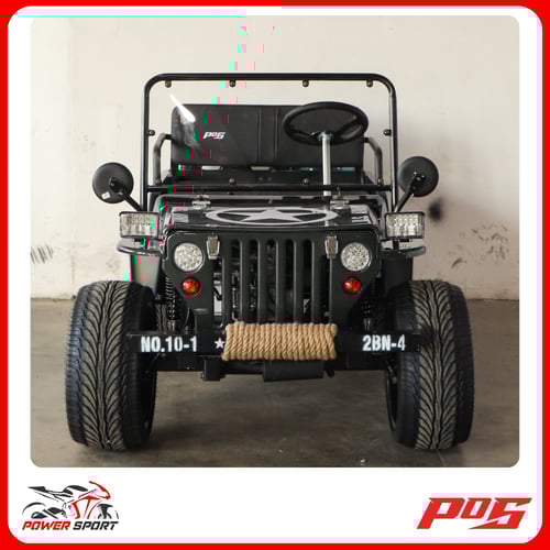 سيارة ميني جيب 4 عجلات 150CC - لون زيتي - Mini Jee...