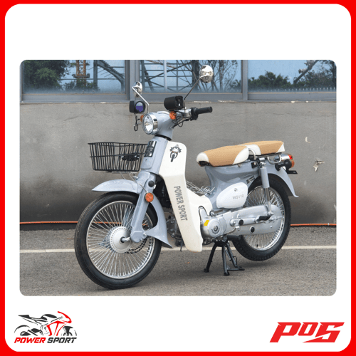 دراجة نارية كلاسيك شبيه الهوندا 110 لون اسمنتي - W...