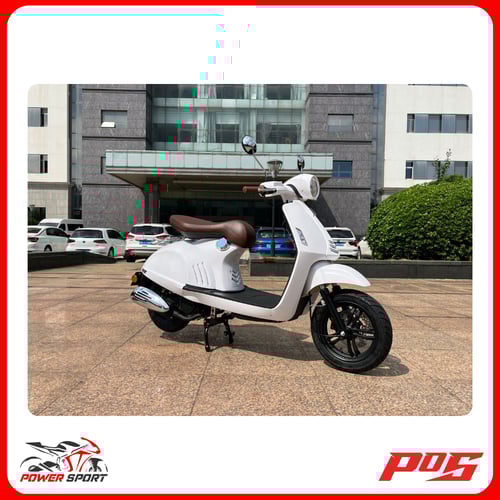 دراجة نارية فزبة عجيب الإيطالي لون أبيض - VISBA150