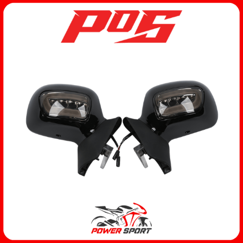 طقم مرايا قولد + فلشر سموك لون اسود موديل 2001 - 2...