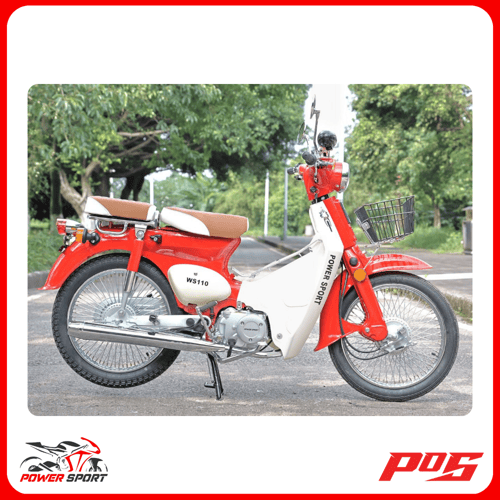 دراجة نارية كلاسيك شبيه الهوندا 110 لون احمر - WS1...