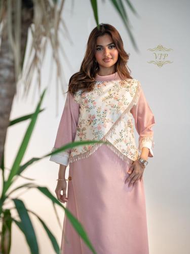 جلابية بنك تطريز خيط و هدب شك