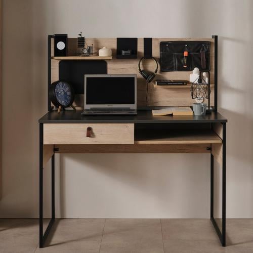 طاولة دراسية مع رف علوي, وودز