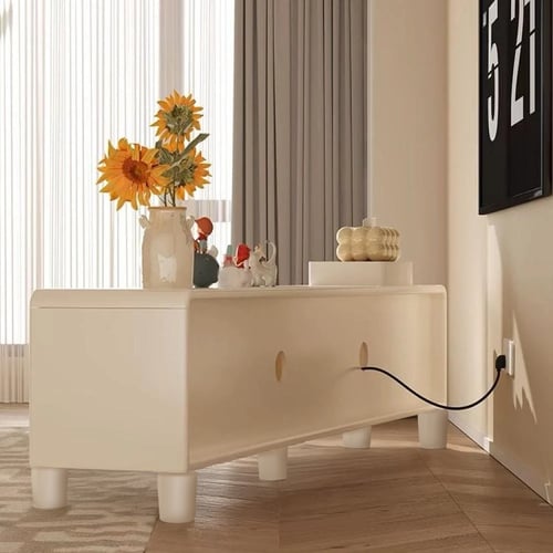 طاولة تلفاز ابيض - 160 سم