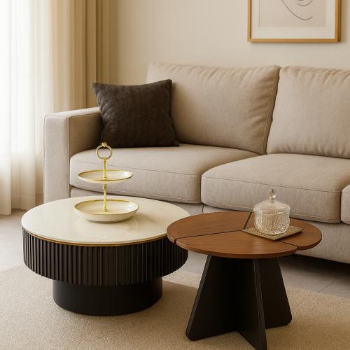 طاولة قهوة قطعتين - مودرن إيليت