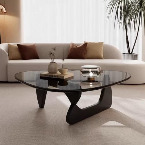 طاولة قهوة ، نيو كلاسيك, اسود زجاج اسود