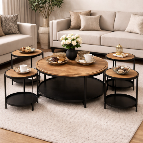 طقم طاولات - 5 قطع