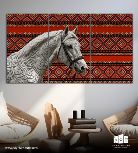 لوحات ثلاثية ، خيل