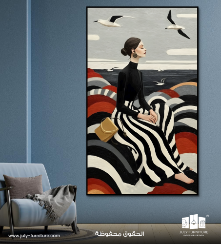 لوحة جدارية - الهدوء الساحلي