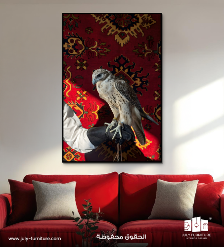 لوحة جدارية - الصقر الملكي الأحمر