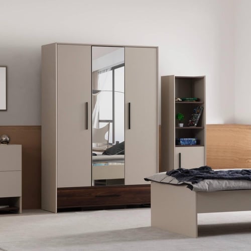 خزانة ملابس 3 أبواب , موكا