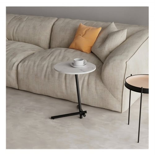 طاولة جانبية ، تصميم رخام