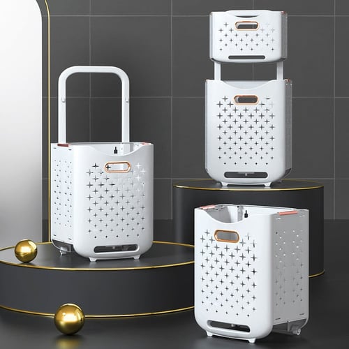 سلة ملابس طابقين