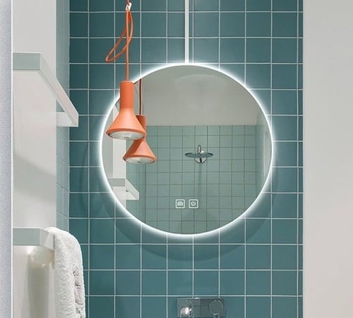 مرآة دائرية LED