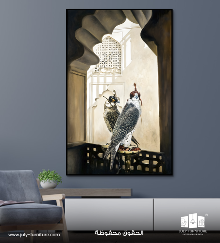 لوحة جدارية - سحر الصقور