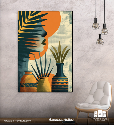 لوحة حائط - ملامح بين الاوراق