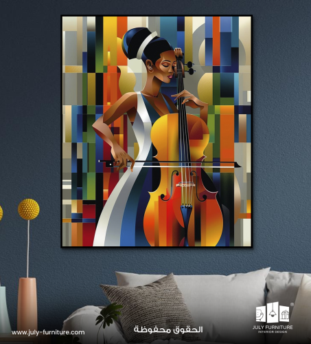 لوحة جدارية - أنغام الألوان
