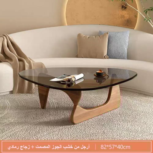 طاولة قهوة ، نيو كلاسيك زجاج اسود