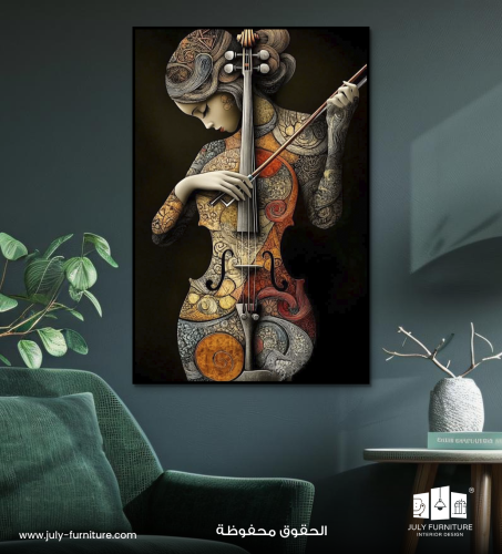 لوحة جدارية - عزف الجمال