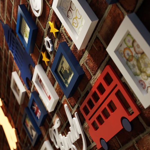 لوحات جدارية , London bus