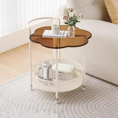 طاولة جانبية زجاج - متحركه