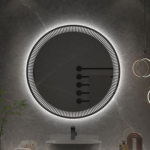 مرآة حمام LED مستديرة