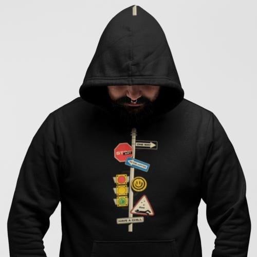 بلوفر مقاس كبير Hoodie Big Size Guideboard