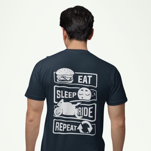 تي شيرت T-Shirt Eat Sleep Ride