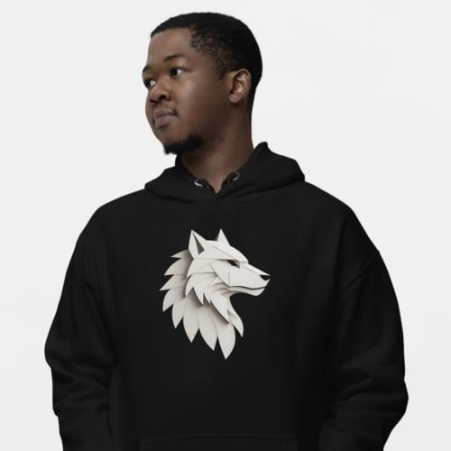 بلوفر مقاس كبير Hoodie Big Size Wolf