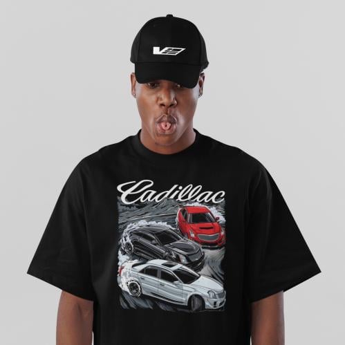 تي شيرت اوفر سايز كاديلاك Oversize T-Shirt Cadilla...