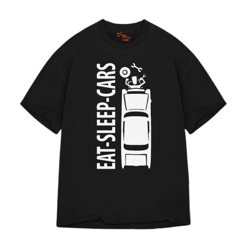 تي شيرت اوفر سايز Oversize T-Shirt Eat | Sleep | C...